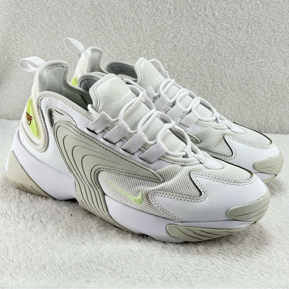Nike Zoom 2K White Barely Volt Sneakers Women's Size 6 Shoes AO0354-104